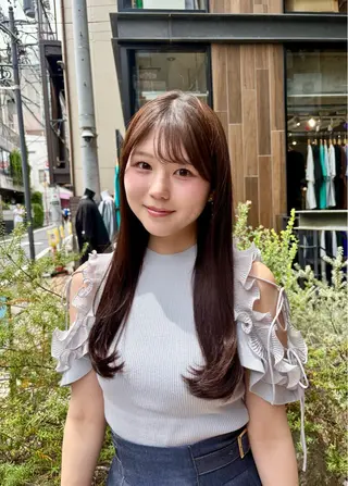 ロング すぐ巻ける縮毛矯正 🍀勝倉　麗のヘアスタイル
