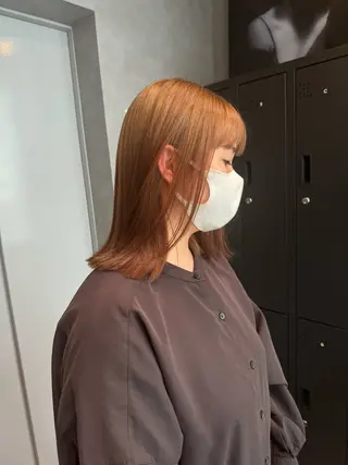 セミロング 坂谷 BUCKS/縮毛矯正のヘアスタイル