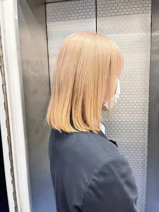 ミディアム デザインカラー 小西勇次のヘアスタイル
