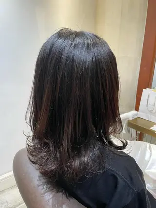 ミディアム ハイトーンカラー/ ダブルカラー/EMIのヘアスタイル