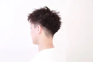 ショート パーマ メンズ HAIRSILVA徳間店所属・石倉 真のヘアスタイル