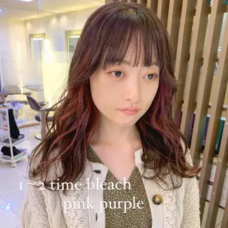 ロング カラー 似合わせカットカラー ♡佐藤捺美のヘアスタイル