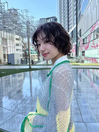 ショート パーマ [渋谷美容師] 玲弥のヘアスタイル