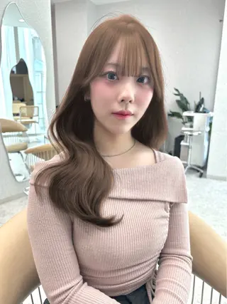 ロング カラー 香月 元希のヘアスタイル