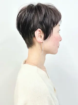 ショート ボブ/ゆるふわ ボブパーマ/とういのヘアスタイル