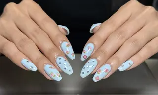 ネイル By moonネイル 🌷ワンホン/韓国風のネイルデザイン