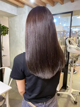 ロング 【縮毛矯正髪質改善】 中山健太のヘアスタイル