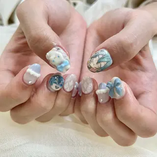 ミディアム 池袋痛ネイル Nok. 渡辺のネイルデザイン