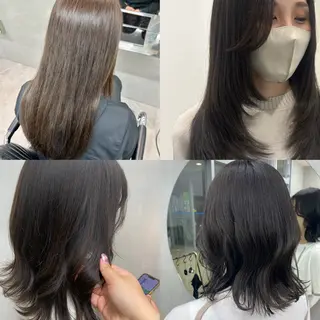 カラー nana l 韓国スタイル౨ৎのヘアスタイル