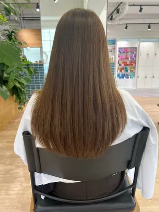 ロング カラー 艶ベージュ/オリーブ カラー🫒airiのヘアスタイル