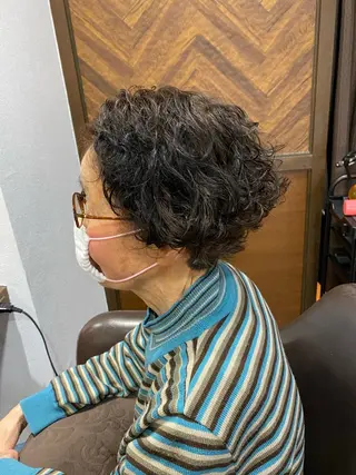 ショート パーマ ☘️お悩み解決☘️ 岡部恒輝のヘアスタイル