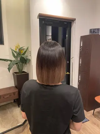 ミディアム 安倍 辰哉のヘアスタイル