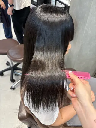 ロング ninaアイドル前髪 ×透明感🎀のヘアスタイル