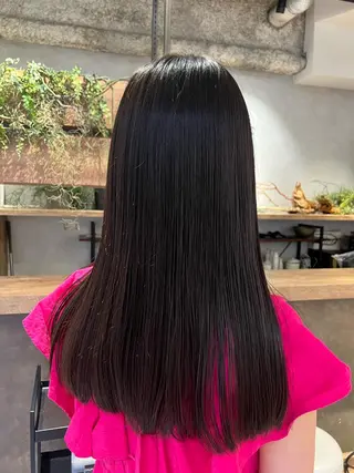 セミロング シャドウパーマ No.1うえちりくのヘアスタイル
