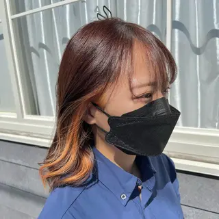 ミディアム 春日 涼太のヘアスタイル