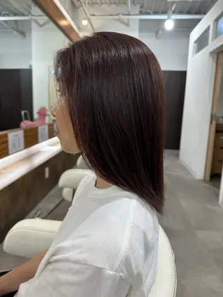 ミディアム 我満 宏映のヘアスタイル