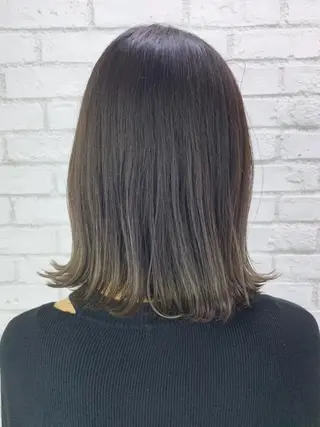 ミディアム カラー パーマ ヘアアレンジ ITbyALBUM 中野店のヘアスタイル