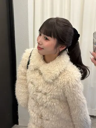 ロング 西尾 彩那のヘアスタイル