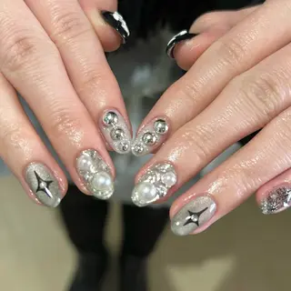 ネイル パラあり！フィルイン 美フォルムのネイルデザイン