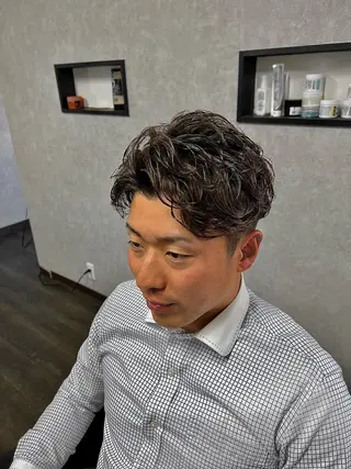 ショート パーマ メンズ N.O.X 中村のヘアスタイル