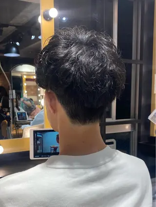 メンズ レイヤー🤍 ベージュ🤍 聖奈のヘアスタイル
