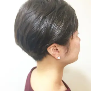 ショート カラー 透け感/くびれヘア/ レイヤー/カズキ🍭のヘアスタイル