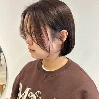ショート カラー 🍊暖色×顔周り 🍊cocoroのヘアスタイル