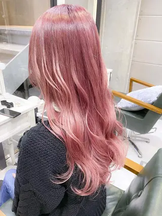 セミロング カラー ヘアアレンジ モテ髪透明感❤️ デイズヘアカラーのヘアスタイル