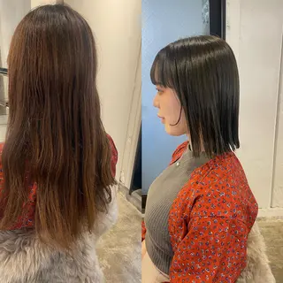 セミロング 大迫 江梨のヘアスタイル