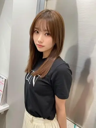 ロング ヘアアレンジ カラー 透明感爆モテカラー Hitoshiのヘアスタイル