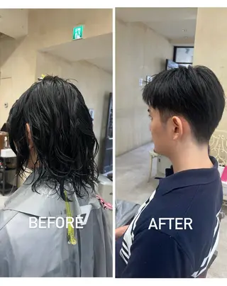 メンズ kako ショート ボブのヘアスタイル