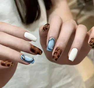 ネイル By moonネイル 🌷ワンホン/韓国風のネイルデザイン