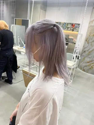 セミロング カラー 前橋 姫奈のヘアスタイル