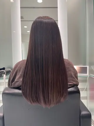 ロング カラー 田中 志織のヘアスタイル