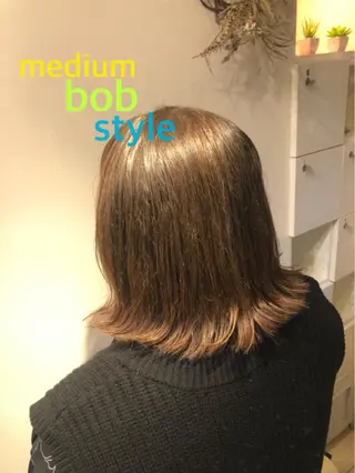 ミディアム メンズパーマ、カラー 大募集村上莉奈のヘアスタイル