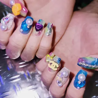 ネイル 梅田🦄中崎町🩵 u n o 0 1のネイルデザイン