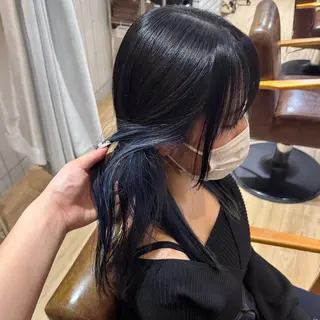 セミロング カラー 🍀ブリーチ/艶カラ ー🍀 コイケのヘアスタイル