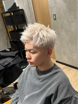 ショート カラー メンズ 新宿 似合わせカラー HINAのヘアスタイル