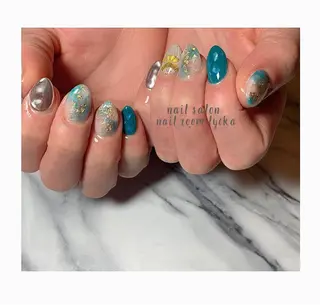 ネイル ﾈｲﾙﾙｰﾑﾘｯｶ 𝐦𝐚𝐲𝐮のネイルデザイン