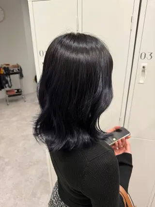 ミディアム カラー soyon 心斎橋店のヘアスタイル