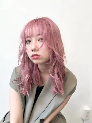 ミディアム カラー HARU//原宿🤍 リピート率NO.1のヘアスタイル
