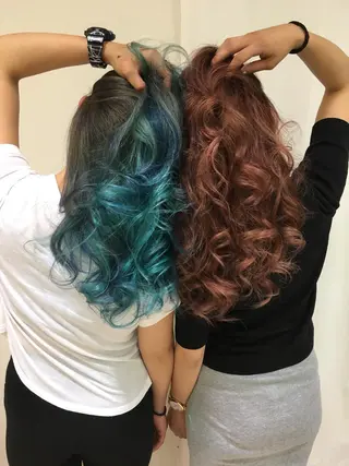 ロング カラー きむえり/髪質改善 /うねり広がり改善のヘアスタイル