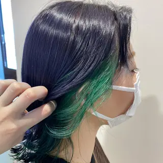 ミディアム equal銀座 黒田💚のヘアスタイル