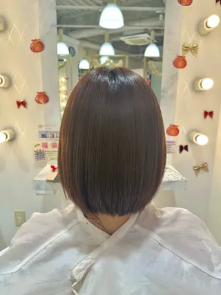 ミディアム パーマ 畑中 夢のヘアスタイル