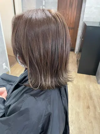 ミディアム カラー 月200名以上担当 六甲徒歩30秒のヘアスタイル