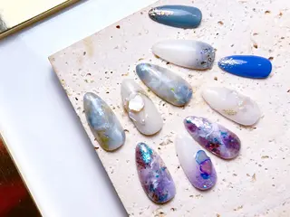 ネイル BLUE【ブルー】所属・NARUMI HYODOのネイルデザイン
