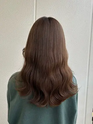 セミロング カラー ヘアアレンジ 《暖色/韓国hair 》🇰🇷桑原ユキネのヘアスタイル