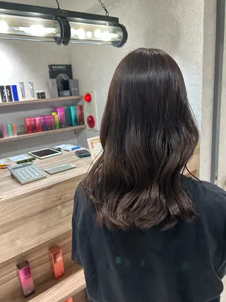 セミロング カラー メンズカット/透明感 石山浩二のヘアスタイル