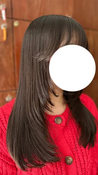 ロング 💜ひな💜縮毛矯正 /透明感/韓国ヘアのヘアスタイル