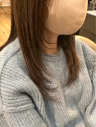 ミディアム ツヤ感/透明感カラー /蟹江/harunaのヘアスタイル